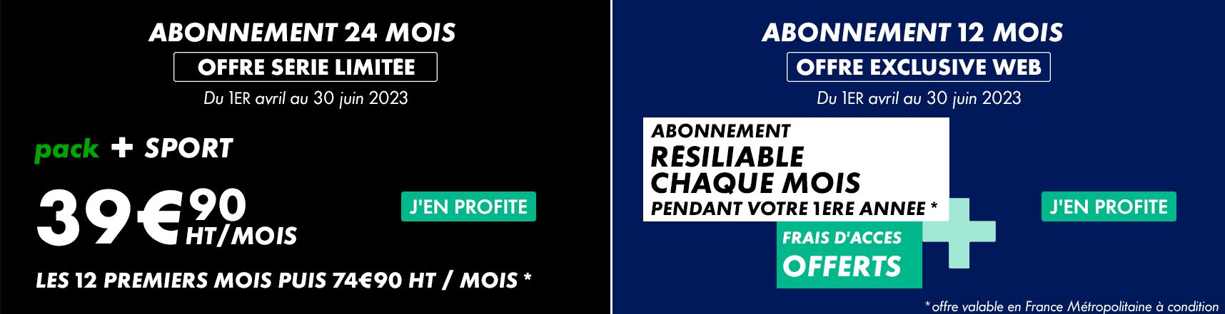 Les offres promos du moment
